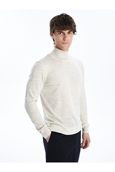 LC Waikiki Ανδρικό πλεκτό πουλόβερ με μακρυμάνικο ζιβάγκο LCW Vision