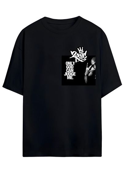 MAGORS TUPAC SHAKUR - THUG LIFE Unisex Oversize βαμβακερό μπλουζάκι με υψηλή ποιότητα εκτύπωσης - Νέα σεζόν