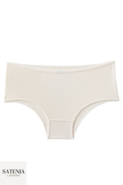 SATENIA LINGERIE Chiloți pentru femei cu talie înaltă - bumbac, lycra, pachet de 4, multicolor - negru, alb, piele, ecru