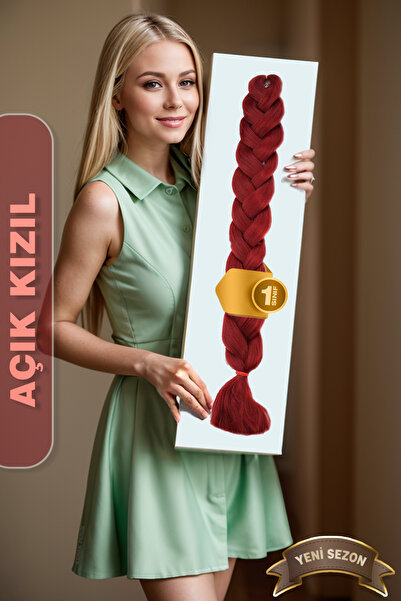 KONAK PERUK Синтетична коса за африкански плитки, раста и бокс плитки - светл...