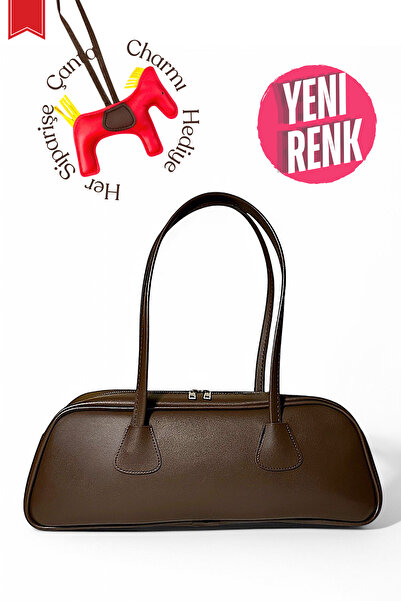 Nautique Flex حقيبة هدايا باغيت للذراع والكتف للنساء باللون البني المر