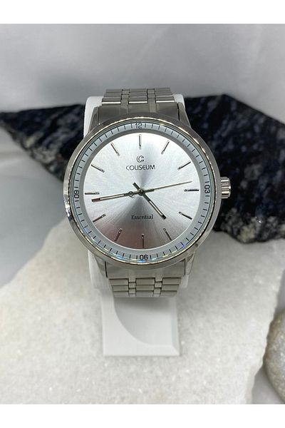 Coliseum Classic Model Round Silver Inside White Men's Wrist Watch
