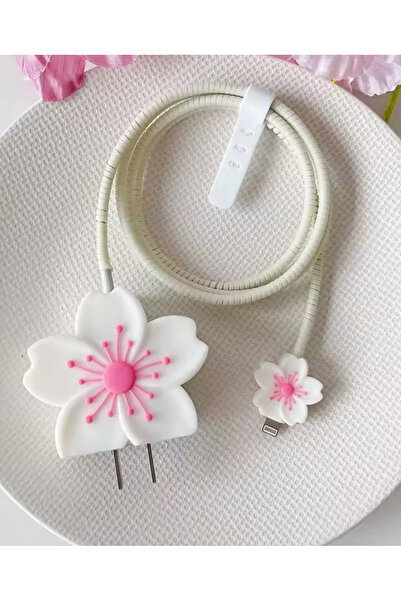 Go Aksesuar iPhone 18/20/25 W Uyumlu Şarj Cihazı Uyumlu 4 Parça Şarj Koruma Seti