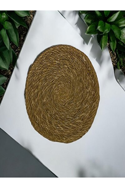 rafiel مفرش سفرة ويكر أمريكي محبوك من الخوص مكون من قطعتين