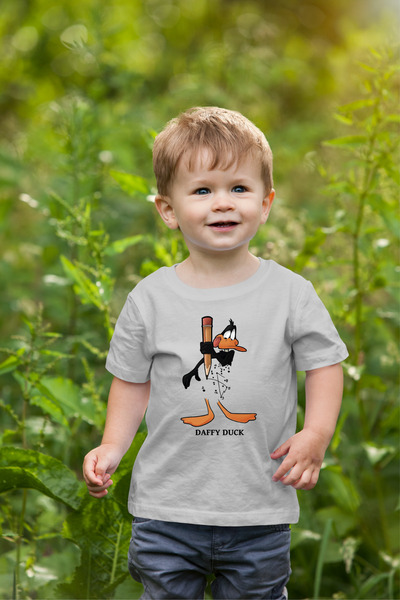 oneagılyazı Daffy Duck Štampano Deca Oversize kroj T-shirt