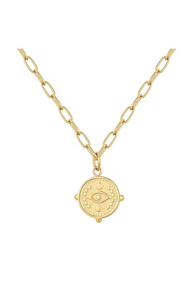 eastside Edelstahlhalskette Kette Mit Anhänger Edelstahl Gelbgold
