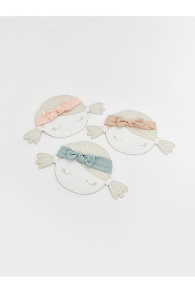 LC Waikiki LCW baby Bow Detailed Baby Girl Hair Band 3 pcs