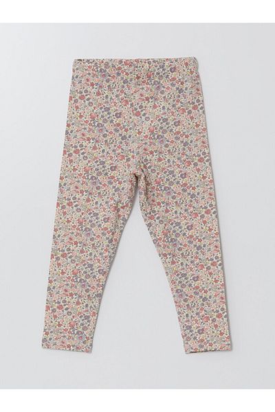 LC Waikiki Lcw Baby Elastic Waist Floral Girls' Leggings
