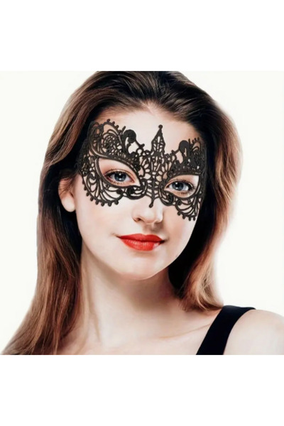 ASLI Dantelli Göz Maskesi - Balo ve Parti Maskesi - Zarif Şık Dantel Kesim Maske No1