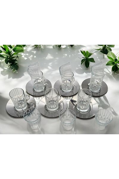 Paşabahçe 6-Person Enjoyment Ehl'I Tea Cup Set - 18 Pieces