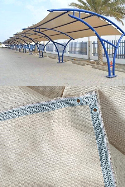 bd branda dünyası 6x100 Metre Otopark Gölgelik File %95 Krem