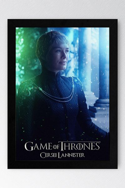 Saturn Pictură înrămată Cersei Lannister din Game of Thrones - Poster din seria Game of Thrones