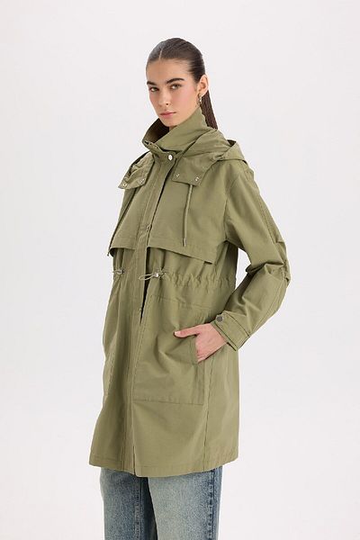 DeFacto Wasserabweisender, übergroßer Parka mit Kapuze und Taschen A8988AX25SP