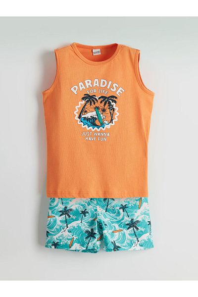 LC Waikiki New Season Crew Neck Men's Undershirt and Sea Shorts - S5Bm03Z4