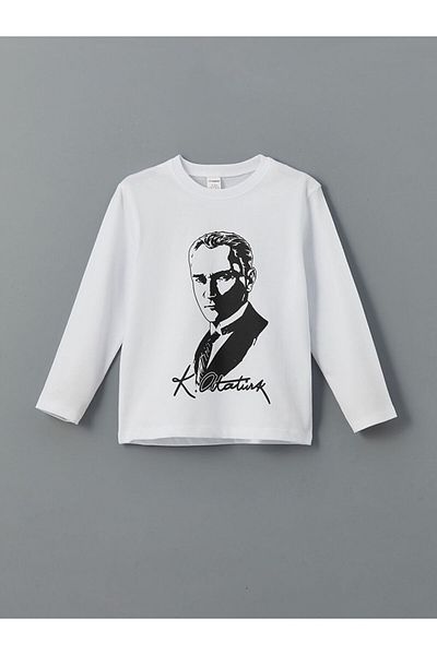 LC Waikiki Ataturk Printed Boy's T-Shirt