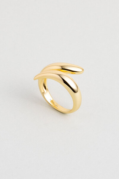 So CHIC... Medusa 18 Ayar Sarı Altın Kaplama Gümüş Yüzük