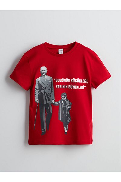LC Waikiki Lcw Kids Ataturk Printed Boys T-Shirt