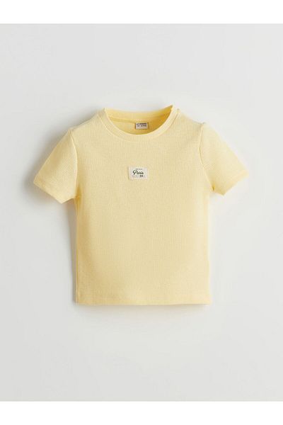 LC Waikiki Lcw Kids Crew Neck Girls' Crop T-Shirt