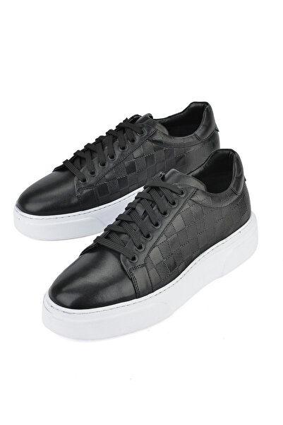 Ziya Чоловічі шкіряні чорні кросівки - 1511026Z412