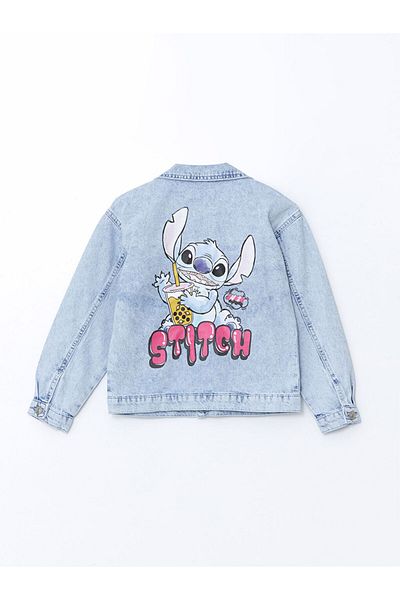 LC Waikiki Lcw Printed Girl's Jean Jacket Fast Fashion