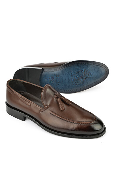 Ziya Genuine Leather Men's Classic Shoes - 1511027 Z206 Coffee