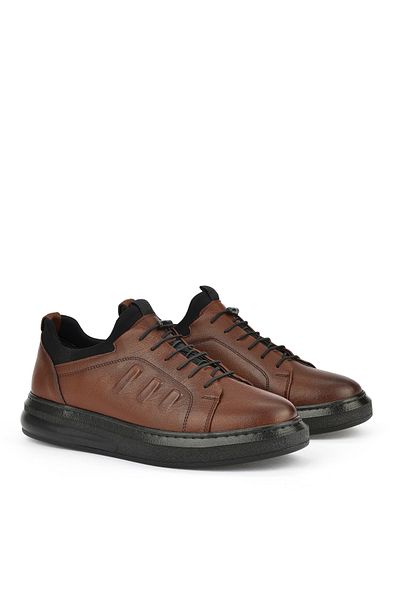 Ziya Ανδρικό Sneaker από γνήσιο δέρμα - Tan 143423Z72