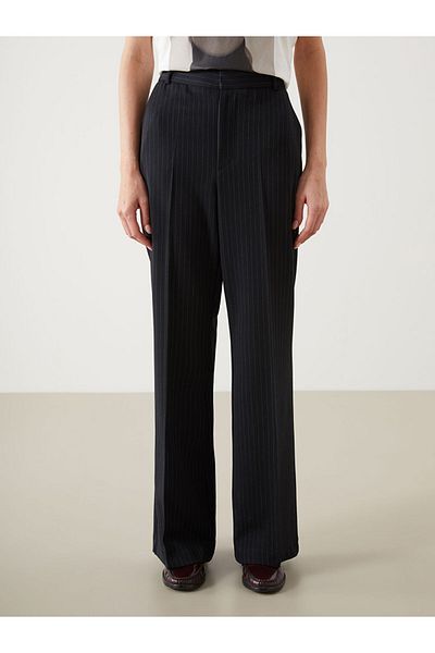LC Waikiki Lcw Vision Standard Fit Striped Spanish Leg Women's Trousers