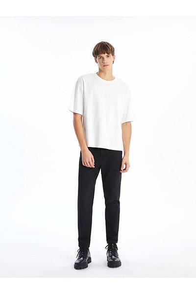 LC Waikiki New Season Crew Neck Combed Cotton Men's T-Shirt - S52607Z8