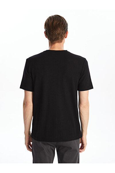 LC Waikiki Crew Neck Short Sleeve Men's Textured T-Shirt