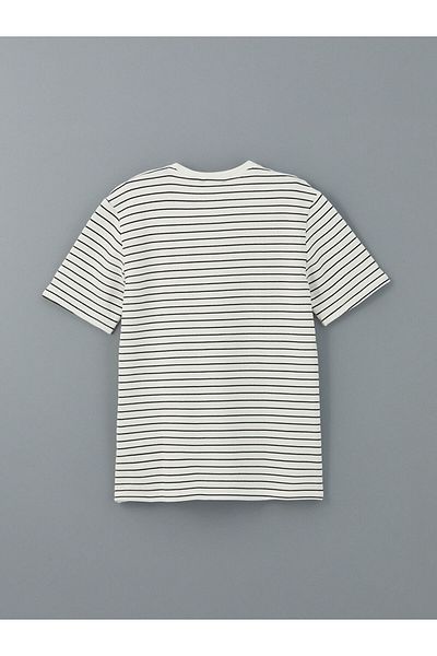 LC Waikiki Ανδρικό μπλουζάκι XSIDE Crew λαιμόκοψη με κοντό μανίκι ριγέ χτενισμένο βαμβακερό