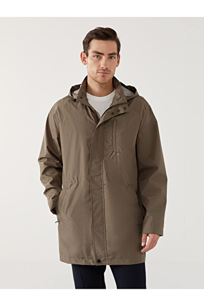 LC Waikiki Quality Parts from Çelebi Store Standardfit Hooded Men's Slim Coat