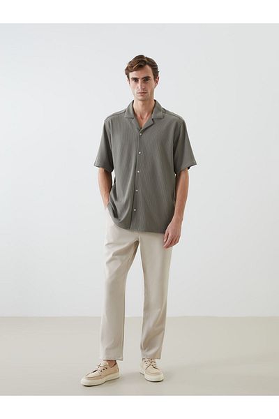 LC Waikiki Ανδρικό πουκάμισο με κορδόνι LCW Vision Regular Fit