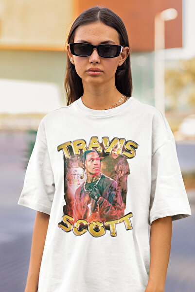 SEVBANO Travis Scott reper majica sa printom, unisex, oversize