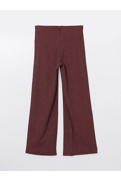 LC Waikiki Lcw Modest Standard Fit Textured Wide Leg Women's Pants