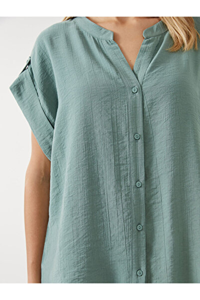 LC Waikiki Κλασική γυναικεία μπλούζα με γιακά με τσακίσματα