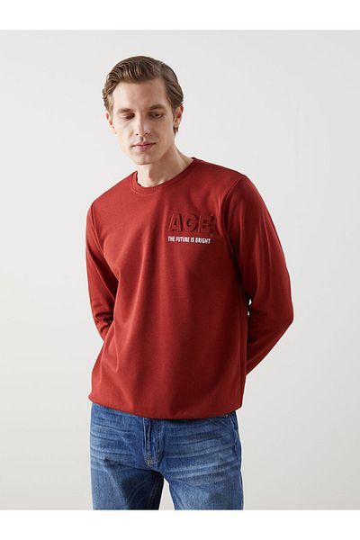 LC Waikiki Crew Neck Long Sleeve Printed Men's Sweatshirt