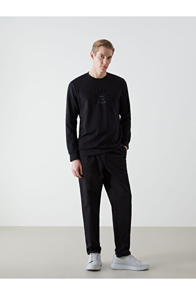 LC Waikiki LCWAIKIKI Classic Велосипедний комір Довгі рукави З принтом Чоловічий Світшот