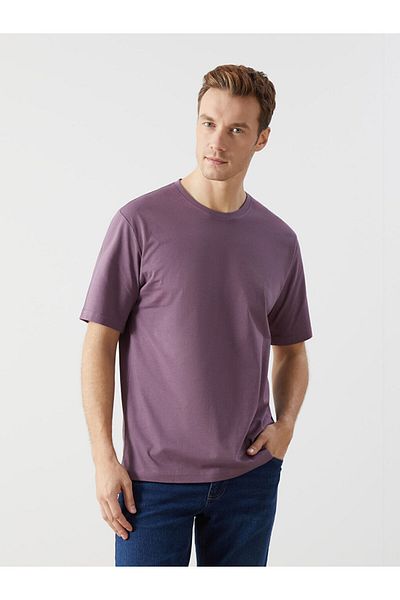 LC Waikiki Ανδρικό T-Shirt LCW Crew Neck χτενισμένο βαμβακερό