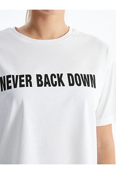 LC Waikiki Γυναικείο αθλητικό μπλουζάκι XSIDE ACTIVE Crew Neck με στάμπα