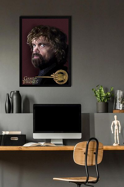 Saturn Game of Thrones Tyrion Lannister Pictură înrămare - Poster din seria Game of Thrones