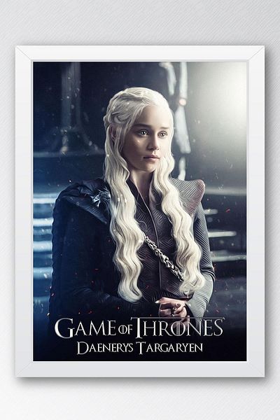 Saturn Game of Thrones Daenerys Targaryen Pictură înrămată - Poster din seria Game of Thrones