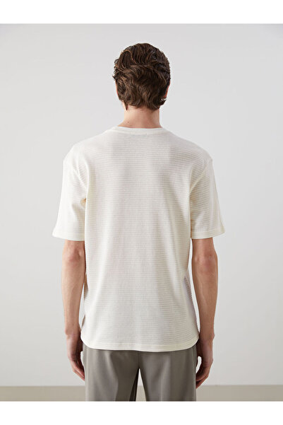 LC Waikiki Pánské tričko LCW Vision s krátkým rukávem a výstřihem