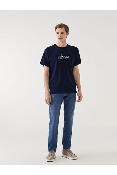 LC Waikiki Ανδρικό Tisort με στάμπα Crew Neck New Season - S5HT71Z8