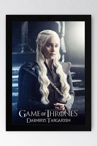 Saturn Game of Thrones Daenerys Targaryen Pictură înrămată - Poster din seria Game of Thrones