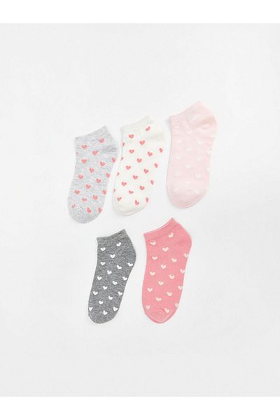 LC Waikiki New Season Patterned Women's Booties Socks 5 Pack - S51041Z8