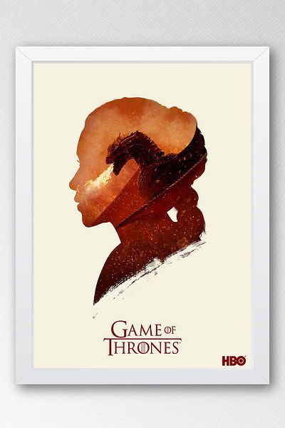 Saturn Pictură înrămată Game of Thrones - Poster de televiziune Game of Thrones