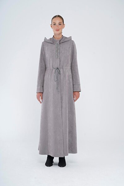 Olcay Odnímatelný pléd s kapucí s detailním semišovým vzhledem Mink 6403