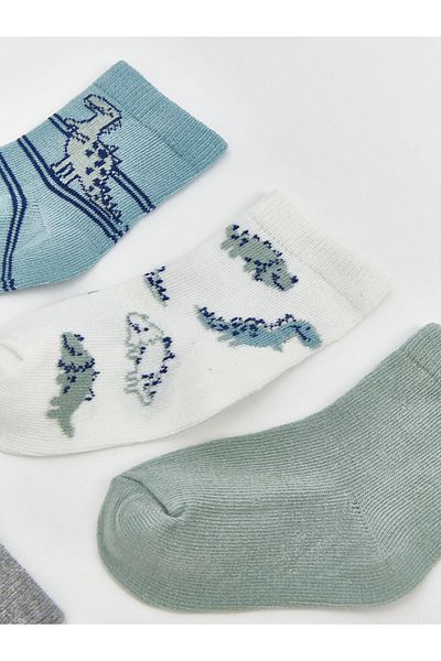 LC Waikiki New Season Patterned Baby Boy Socks 5-Piece - S54069Z1