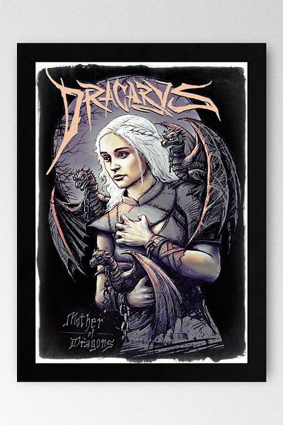 Saturn Pictură înrămată Game of Thrones - Poster de televiziune Game of Thrones