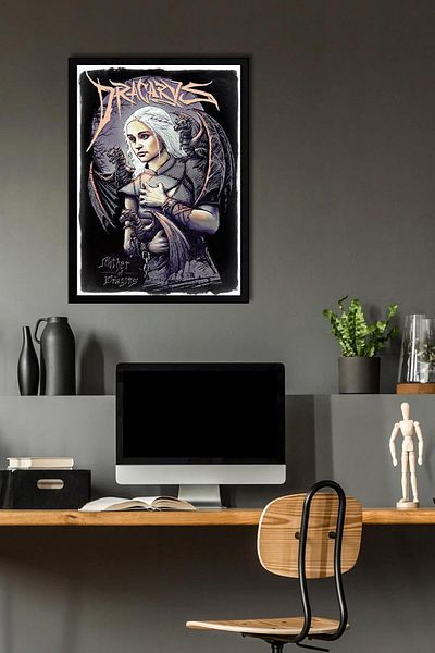 Saturn Pictură înrămată Game of Thrones - Poster de televiziune Game of Thrones